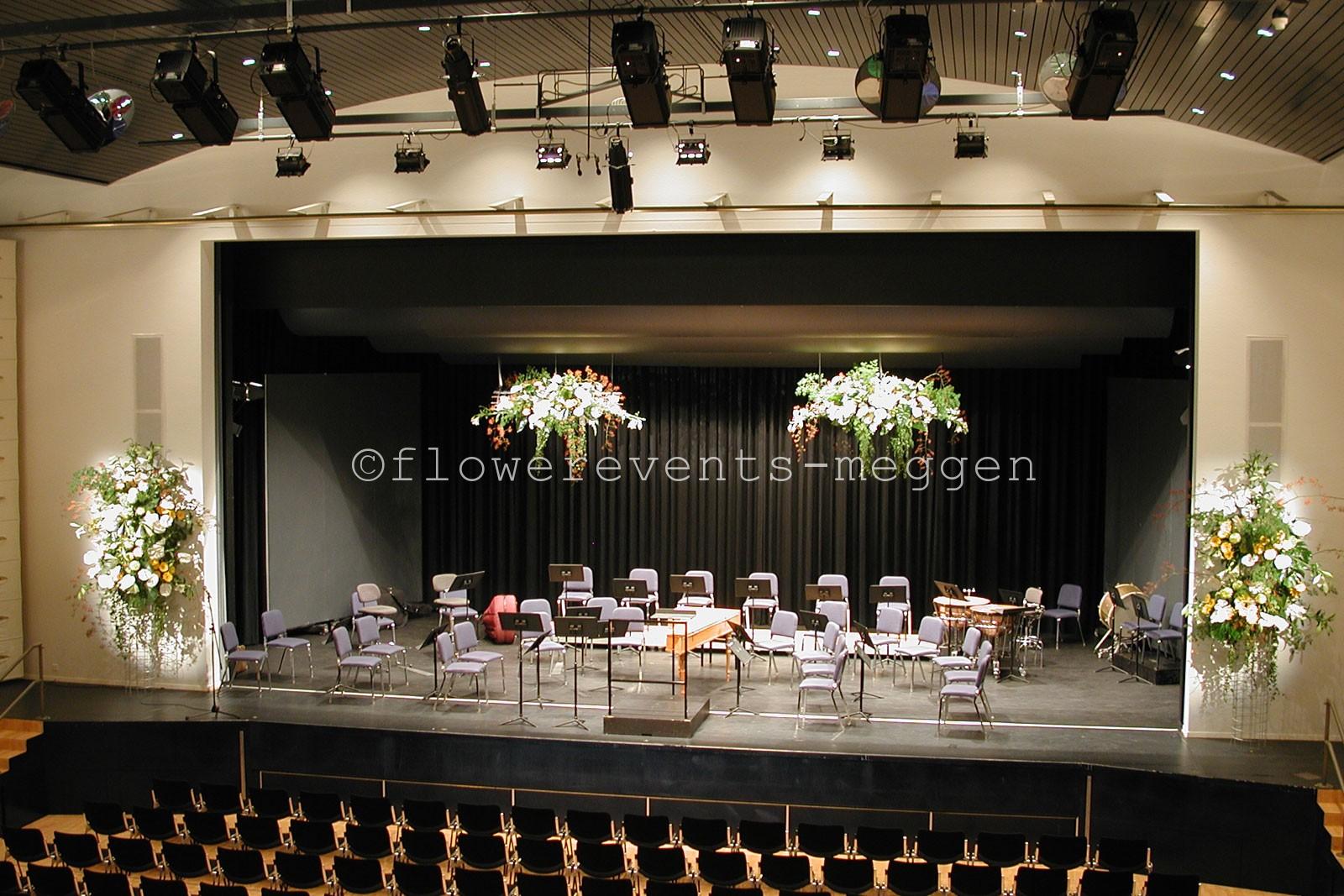 Bühnendekoration für Konzert Gemeindesaal, Meggen