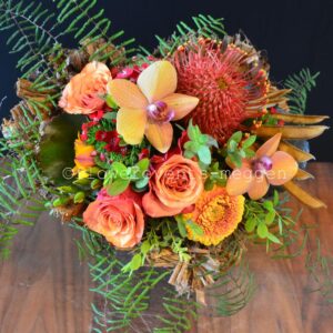 Bouquet de cœurs à l’orange
