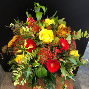 Bouquet jaune-rouge