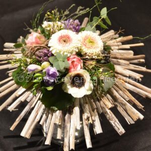 Bouquet avec manchette de colza
