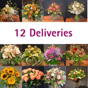 Flower delivery in subscription 12 x delivery