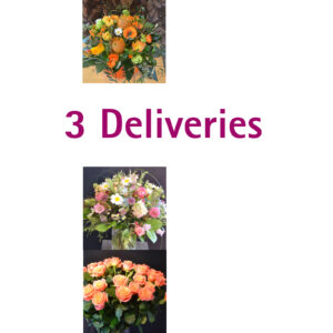 Flower delivery in subscription 3 x delivery