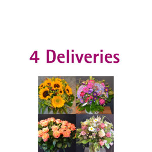 Flower delivery in subscription 4 x delivery