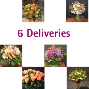 Flower delivery in subscription 6 x delivery