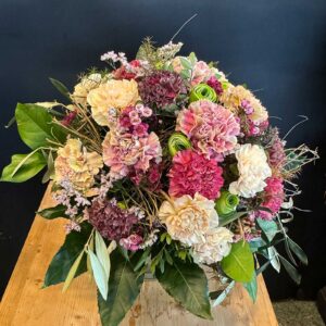 Bouquet d'œillets multicolores