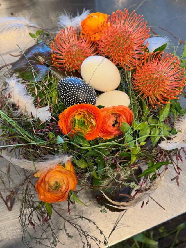 Easter nest in variations… available @  flowerevents meggen #flowerevents #easter #nest #floral #florist